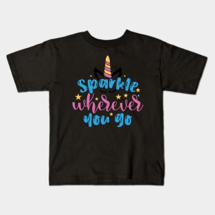 sparkle wherever you go Kids T-Shirt